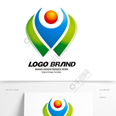 藍綠交織的環(huán)保理念 V字母LOGO設計背后的創(chuàng)意與意義